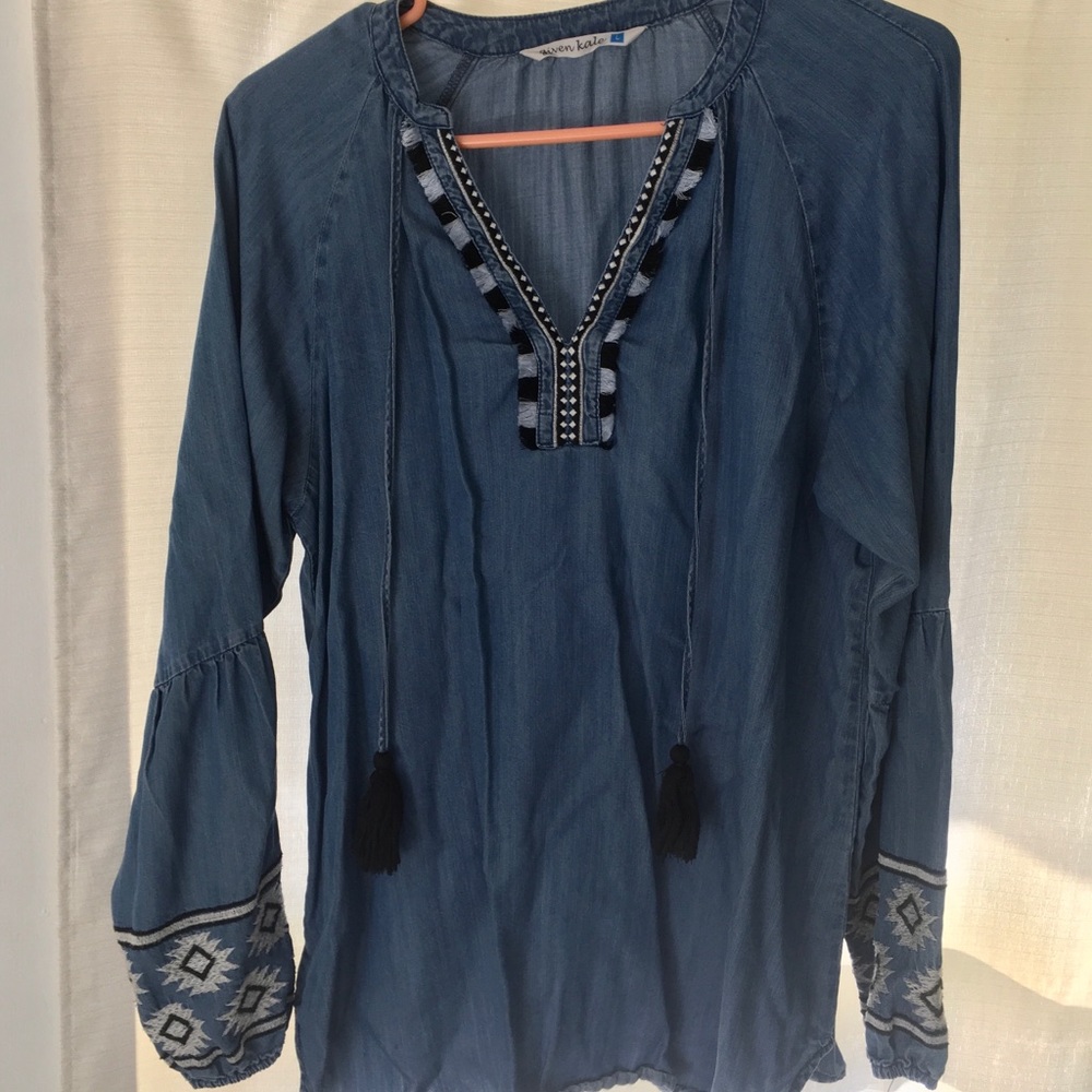 Given Kale denim top - Nordstrom